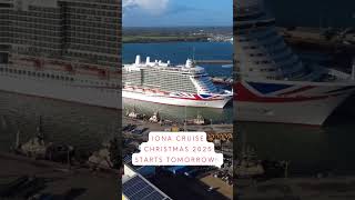 Super excited to be back cruising tomorrow onboard P&O Iona! Let’s go Christmas Cruising…