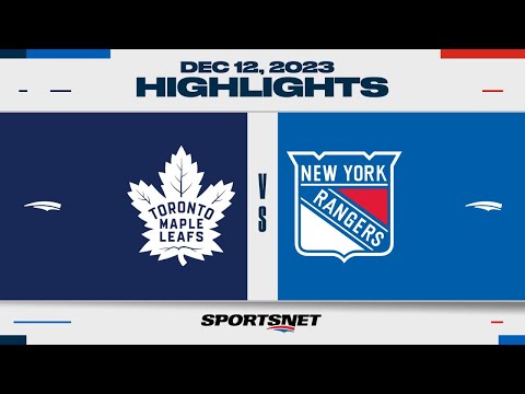 NHL Highlights | Maple Leafs vs. Rangers - December 12, 2023