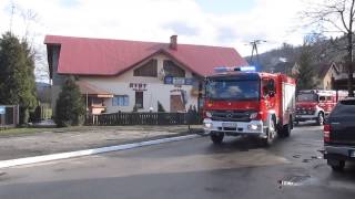 preview picture of video 'Parada samochodów strażackich - przekazanie SLRt Toyota Hilux dla OSP Międzybrodzie Bialskie'
