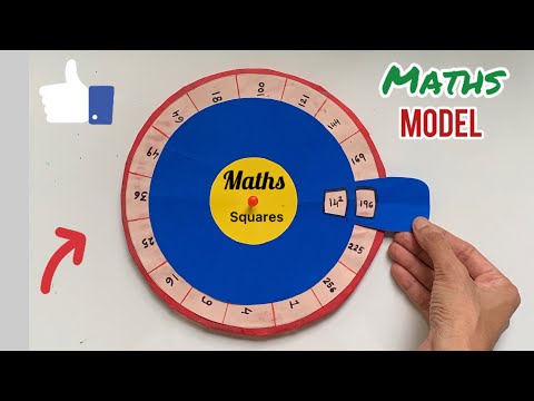 Maths Working Model On Squares/ Maths Squares Project/ Maths Squares TLM/Maths Easy Model/ Maths TLM