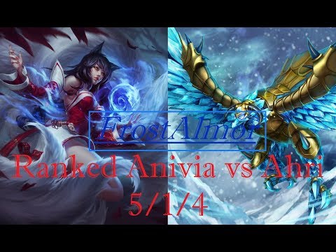 FrostAlmor ranked as Anivia vs Ahri Mid - 5/1/4 S8