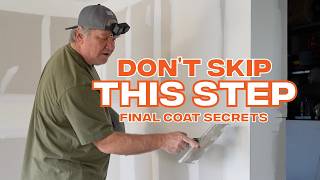 Drywall Skim Coat Made EASY (Level 5 Finish Without Overthinking It)