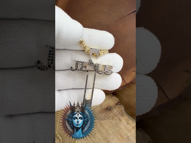 Vídeo relacionado con Richsteel Hip Hop Dorada Cruz Cadena Hombre Oro enchapado Colgantes Cruces Crucifijo de Jesucristo