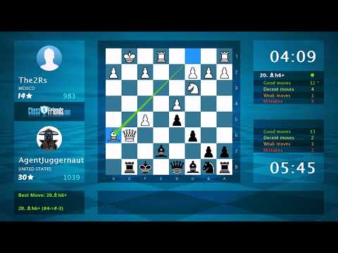 Chess Game Analysis: The2Rs - AgentJuggernaut, 1-0 (By ChessFriends.com)