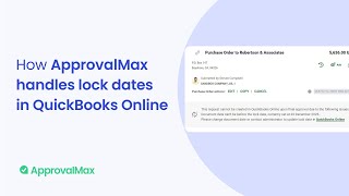 How ApprovalMax handles lock dates in QuickBooks Online