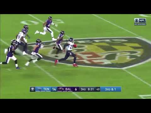 Derrick Henry 66-yard Run | Titans vs. Ravens Highlights