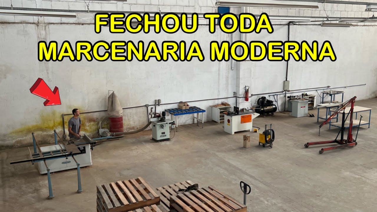 FECHOU TUDO ! Máquinas pra marcenaria moderna!