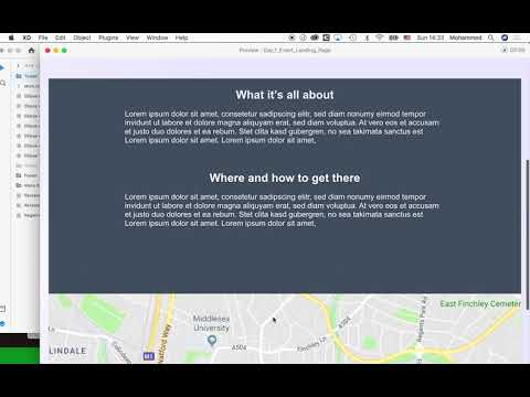 Xd Daily creative challenge landing page