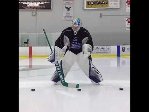 Simple Shuffle Hockey Goalie Drill #shorts thumbnail