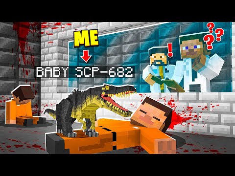 I Became BABY SCP-682 in MINECRAFT! - Minecraft Trolling Video
