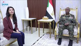 رئيس مجلس السيادة يلتقي وزيرة الدولة بوزارة الخارجية الألمانية