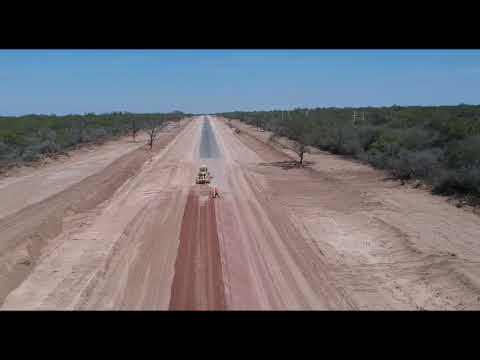 Obra Ruta Provincial N° 1 en marcha - Sol de Julio