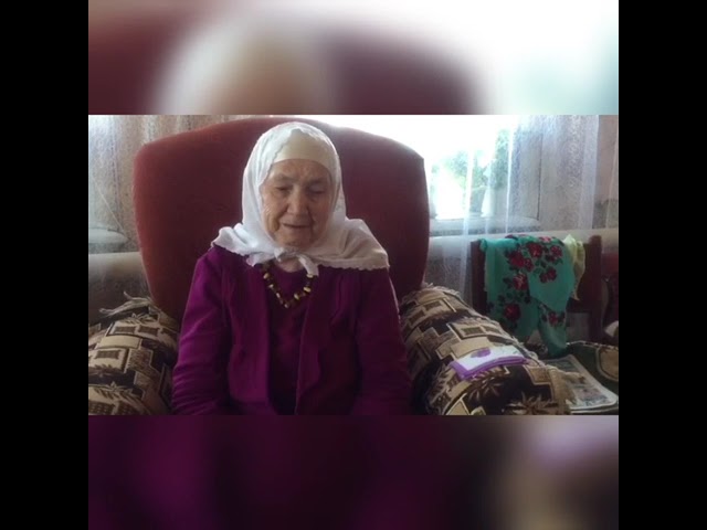 Чаллыбашы авылында яшәүче Әнисэ Галиуллина  сугыш елларының аяусыз көннәре хакында сөйли
