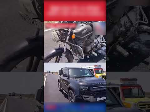 Defender car vs hero Splendor bike #shorts