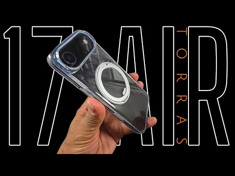 Torras Ostand O3 Fitness Clear Case for iPhone 17 Air 