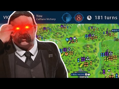 DEITY PRESERVES ONLY Making My Entire Empire Green To Produce Insane Yields - Civ 6 America Pt. 2