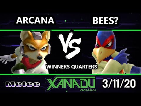 S@X 345 Winners Quarters - Arcana (Fox) Vs. Bees? (Falco) Smash Melee - SSBM