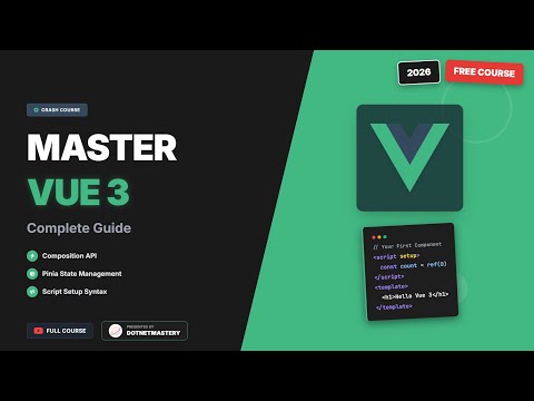 Vue 3 Crash Course - Become a Pro Developer