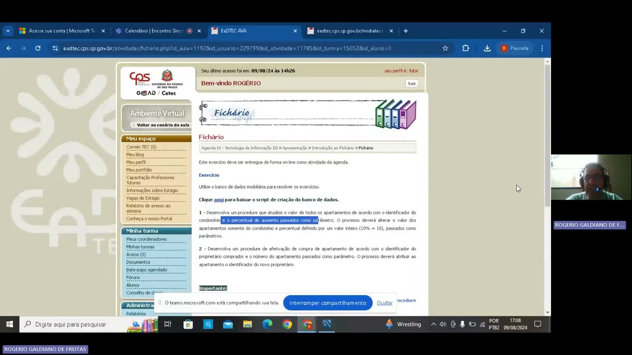 Encontro Síncrono   Agenda 01   Tecnologia da Informação III