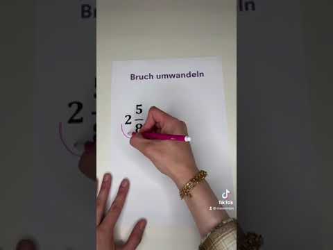 Gemischten Bruch easy umwandeln ✌️🧮 | ClassNinjas Online-Nachhilfe #shorts