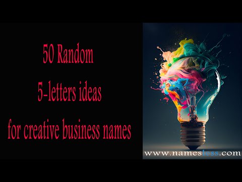, title : '50 ideas for creative business name'