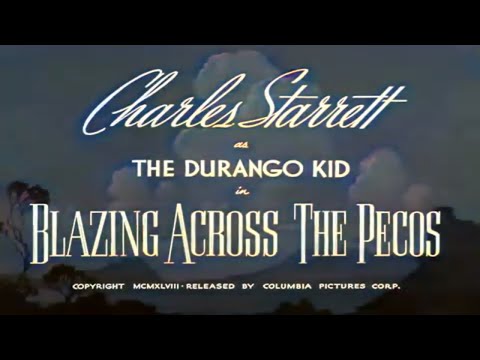 The Durango Kid Blazing Across The Pecos (1948) 📽Colorized Movie📽 Charles Starrett, Smiley Burnette