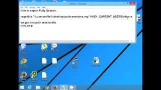 How to Export Putty Session