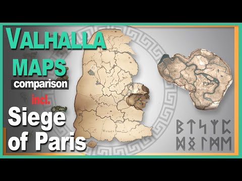 AC Valhalla All DLC maps SIZE Comparison + Siege of Paris