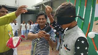 Live Demo Of Sub Conscious Mind (Blindfolded Activities) By Ronit Joshi at his Sarwamangal School