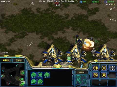 Starcraft Brood War - 1:1 Connor5620 (P) vs ForD)..SaSin (T) Fighting Spirit [Fish Server 26]