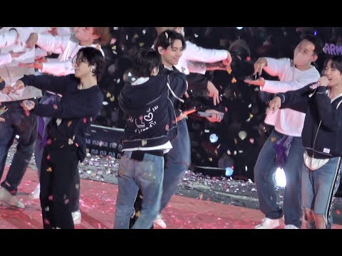 220313 BTS PTD ON STAGE SEOUL 3 - Permission to Dance 엔딩 인사 방탄소년단 뷔 직캠 (태형 FOCUS)
