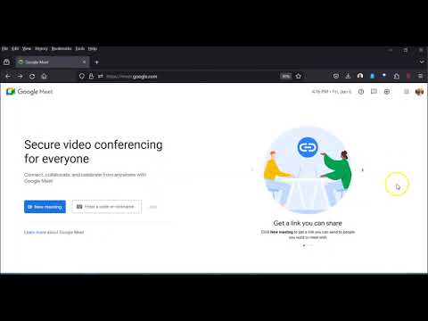 Google Meet Homepage