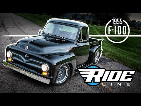Roadster Shop built, custom 1955 Ford F100 | Coyote power with RideLine IRS chassis