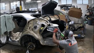 DIY how to remove and replace a Toyota Camry QUATER PANEL step by step from start to finish