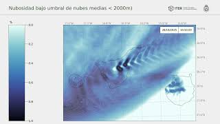 Tenerife Cloud cover forecast: 20251027