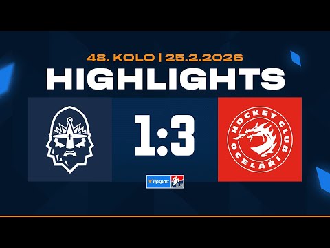 Highlights | Rytíři Kladno vs. HC Oceláři Třinec 1:3 | 25.02.2026