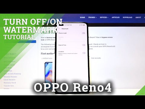 How to Change Photo Watermark in OPPO Reno4 – Manage Camera Watermark