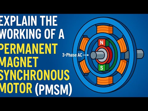 Working of a Permanent Magnet Synchronous Motor (PMSM).