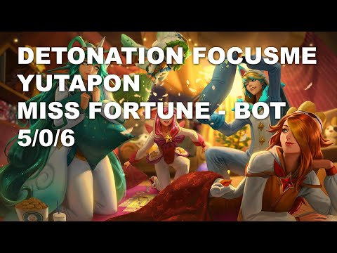DetonatioN FocusMe Yutapon Bot Miss Fortune vs Caitlyn - KR Grandmaster Patch 10.8
