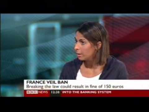 Nabila Ramdani - BBC News Channel - French Burqa Ban Debate - 11 April 2011