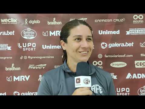 Coletiva pós-jogo com a técnica Jéssica de Lima - São José X AFE - 17.10.2023