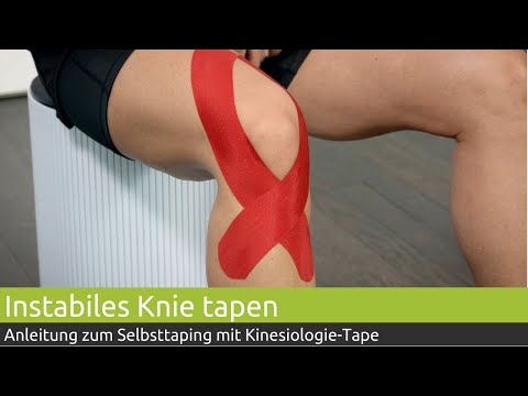 Taping & stabilizing the knee joint - Self-taping instructions | PINOFIT