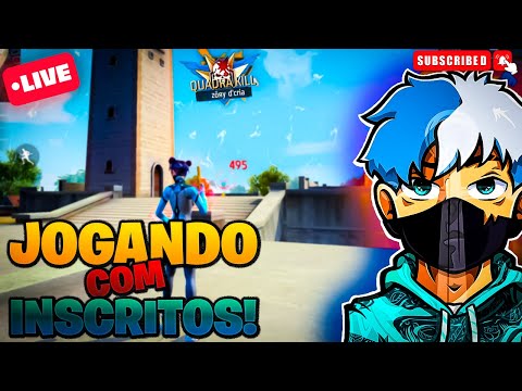 🖤 FREE FIRE AO VIVO 🖤 JOGANDO COM INSCRITOS 🖤 CS & RANK 🖤 NTJZORY 🖤 #5k