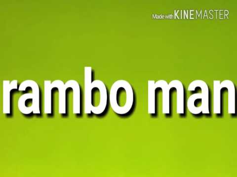 Ειμαι ο rampo man