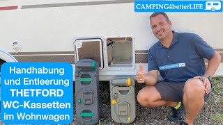 Camping - Tipp: Handhabung und Entleerung Thetford WC-Kassetten im Wohnwagen oder Reisemobil