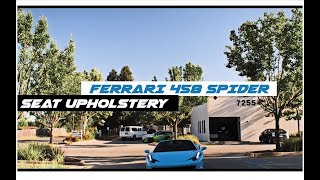 Ferrari 458 Seats Leather Interior Reupholstered!