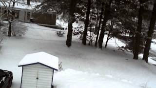 preview picture of video 'Syma X5C Quadcopter flight Chelmsford snow video 1'