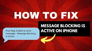 Fixing "Message blocking is active" on iPhone (5 things to check)