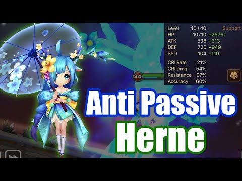 【Summoners War | Curry's RTA】Anti Passive Herne, she has insane strong skill2 and skill3!
