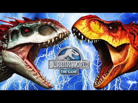 Jurassic World - Indominus Rex vs 99 T-Rex Rampage Challenge